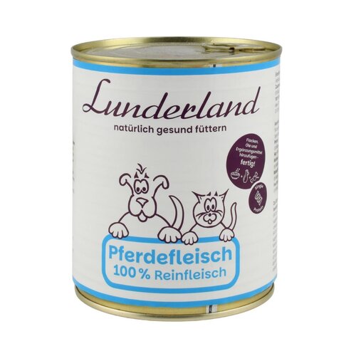 Lunderland Blik Paardenvlees 800 gram