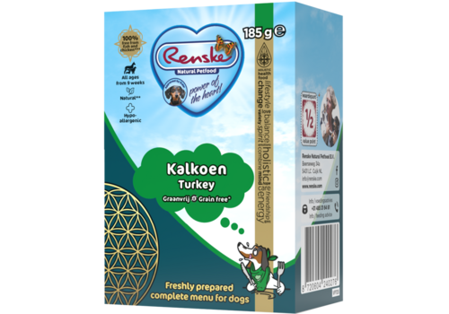 Renske Hond Tetra Kalkoen (graanvrij) 185 gram
