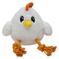 Holidays Knuffel Kip Met Touw Wit