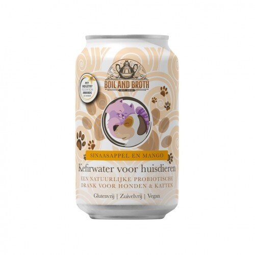 Boil & Broth Waterkefir Sinaasappel-Mango 330 ml