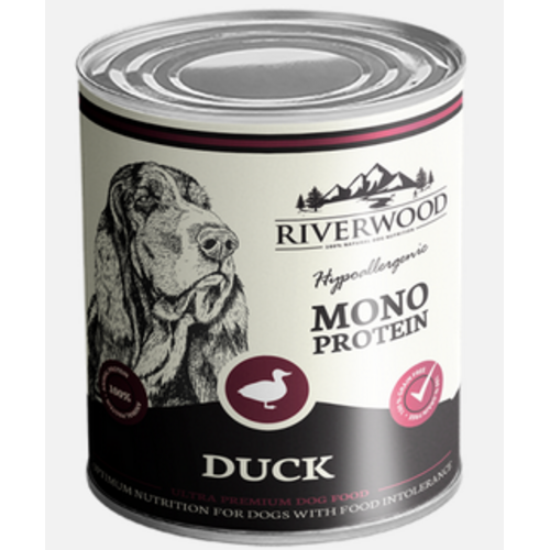 Riverwood Blikvoer Monoproteine Eend 400 gram