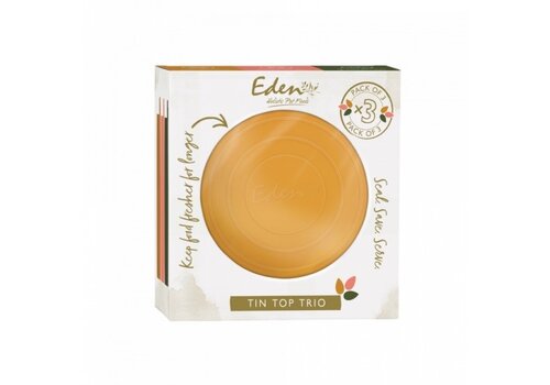 Eden Tin Top Trio (blikdeksels, 3 stuks)