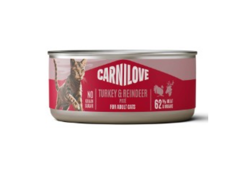 Carnilove Kat Blikvoer Kalkoen & Rendier 100 gram