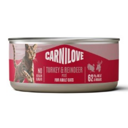 Carnilove Kat Blikvoer Kalkoen & Rendier 100 gram