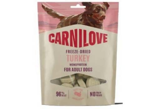 Carnilove Freeze Dried Snacks Kalkoen 60 gram