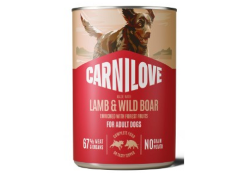 Carnilove Hond Blikvoer Lam & Everzwijn 400 gram