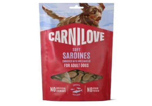 Carnilove Hond Soft Snack Sardines met Look 200 gram