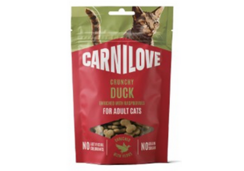 Carnilove Kat Crunchy Snack Eend met Frambozen 50 gram