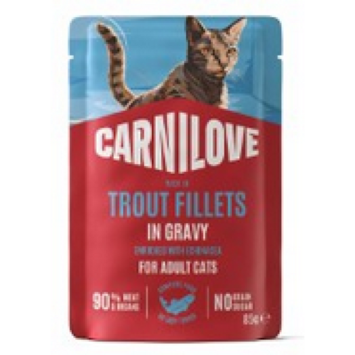 Carnilove Kat Pouch Forel met Echinacea 85 gram