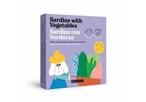 Canumi Sardines met groenten voor de hond 115 gram