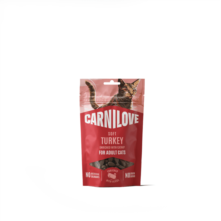 Kat Soft Snack Kalkoen met Catnip 50 gram