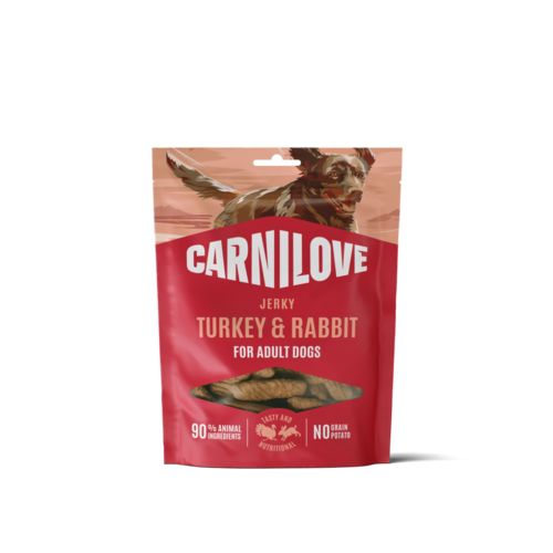 Carnilove Hond Jerky Kalkoen & Konijn 100 gram