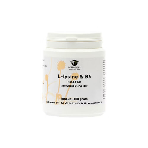 De Groene Os L-Lysine & B6 100 gram