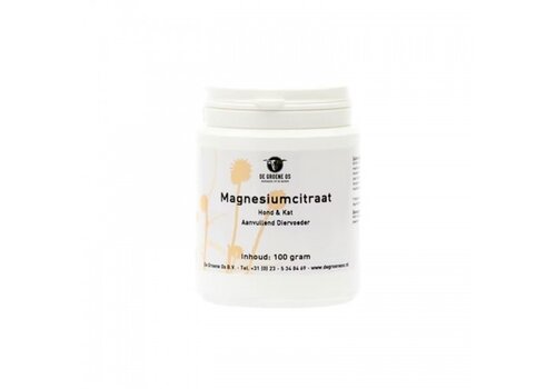De Groene Os Magnesiumcitraat 100 gram