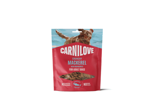 Carnilove Hond Crunchy Snack Makreel met Frambozen 200 gram