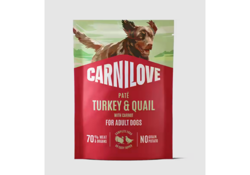 Carnilove Hond Pouch Kalkoen & Kwartel met Gele Wortel 300 gram