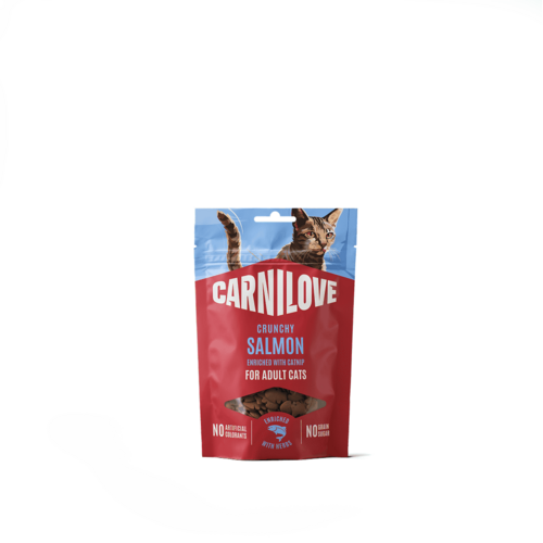 Carnilove Kat Crunchy Snack Zalm met catnip 50 gram