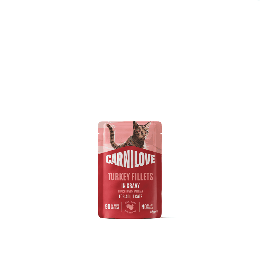 Kat Pouch Kalkoen in jus 85 gram