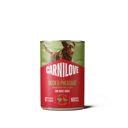 Carnilove Hond blikvoer Eend & Fazant 400 gram
