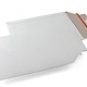 Massief kartonnen duplex envelop 450 gr/m2, Buitenmaat 215 mm x 270 mm Wit, rechte klep, tapelock en red tear-strip 100 st/ds