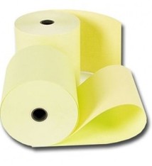 Thermo kassarollen 80x80x12mm 55 gr. geel 1 doos a 50 rol