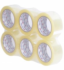 Plakband PP Acryl Now Noise 66 mtr x 50mm transparant 32 micron verpakking 1 doos a 36 rol