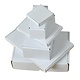 Postdozen / Postpack dozen 260x260x28mm, Kleur : Wit, Gewicht per doosje: 94 gram aantal per pallet: 2400