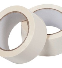 Plakband PVC solvent 66 mtr x 48 mm wit, 36 rol/per doos