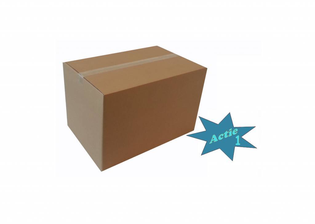 Amerikaanse vouwdoos 4 mm dubbele EB-golf 305x220x150mm Bruin, 25 st/pak Levertijd ± 2 weken, Levering +/- 10 %