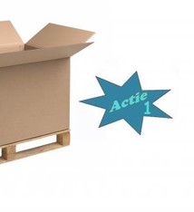 Palletdoos 1185x985x885mm Bruin, 7 mm dubbele golf