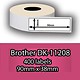 Compatible Brother Brother DK-11208 compatible labels, 38mm x 90mm, 400 etiketten, wit, permanent