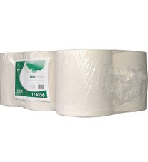 Euro Products Euro 110330 Midi rollen poetspapier 1-laags M 20cm x 300 meter recycled naturel, pak 6 rollen