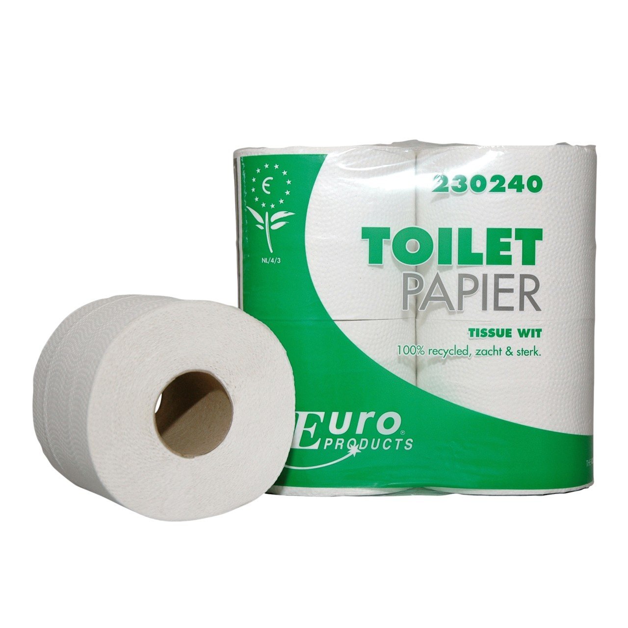 TOILETPAPIER 230240 ECOLABEL TISSUE  2-laags 400 vel - Pak 40 rol