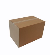 Amerikaanse vouwdoos 4,8 mm dubbele BE-golf 585x380x300mm Bruin