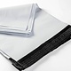 CoEx-LDPE verzendzakken/Webshopbag  825 x 1060 + 70 mm buitenzijde wit/ binnenzijde zwart, 55my met kleefstrip 100st/ds