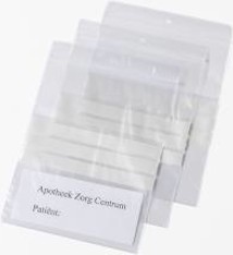 KANGOEROE GRIPZAKJES met  buidel LDPE 150 mm x 200 mm + 120 mm met schrijfvlak, 1000 st/ds
