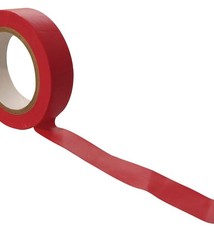 Rode isolerende tape 15 mm en 10 meter per rol voor elektriciteitswerken,  10 rol per pak