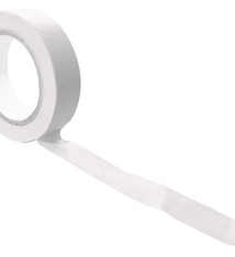Witte isolerende tape 15 mm en 10 meter per rol voor elektriciteitswerken,  10 rol per pak