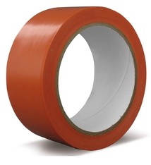 Oranje isolerende tape 50 mm en 33 meter per rol voor elektriciteitswerken,  36 rol per doos