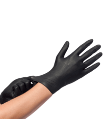 Hygoclean Nitril handschoen zwart ongepoederd maat XXL - Hoge treksterkte - 100% allergie vrij 100 stuks per doos 10 doos per omdoos