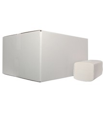 Euro Products Handdoek zz tissue euro 2-lgs, 21x24 cm, wit doos 20x160 st