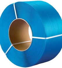 PP Omsnoeringsband B 16/ 055 mm x L 2000 mtr Kern 200 mm blauw strappingband, 2 rol /ds