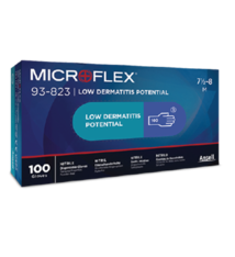 Hygoclean Ansell® MicroFlex® 93-823 Low Dermatitis Potential, Nitril Handschoen, Latexvrij, Poedervrij, NIET-STERIEL blauw ongepoederd maat M - Hoge treksterkte - 100% allergie vrij 100 stuks per doos 10 doos per omdoos