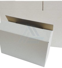 Amerikaanse vouwdoos 3 mm enkele B-golf 305x220x200mm Wit, 30 st/pak