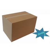 Amerikaanse vouwdoos 3 mm enkele B-golf 305x220x080mm Bruin, 30 st/pak