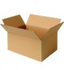 Amerikaanse vouwdoos 4 mm dubbele EB-golf 445x295x400mm Bruin. aanmaak doos