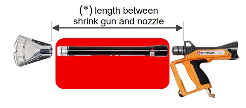 Ripack Ripack-Pistoolverlengstuk Extender S 99 ( S3-9) recht model lengte 99 cm gewicht 530 gram