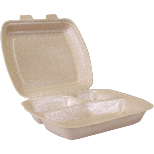 Bak, XPP, 3-vaks, menubak, 240x205x70mm champagne 100 stuks per krimp