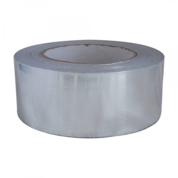 Aluminium tape zilver coldweahter solvent acryl   50mm x 50 mtr. 24 rol/ per doos