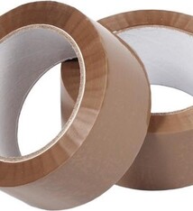 Tape PP Acryl Now Noise 66 mtr x 48 mm bruin, 35 micron, verpakking 1 doos a 36 rol